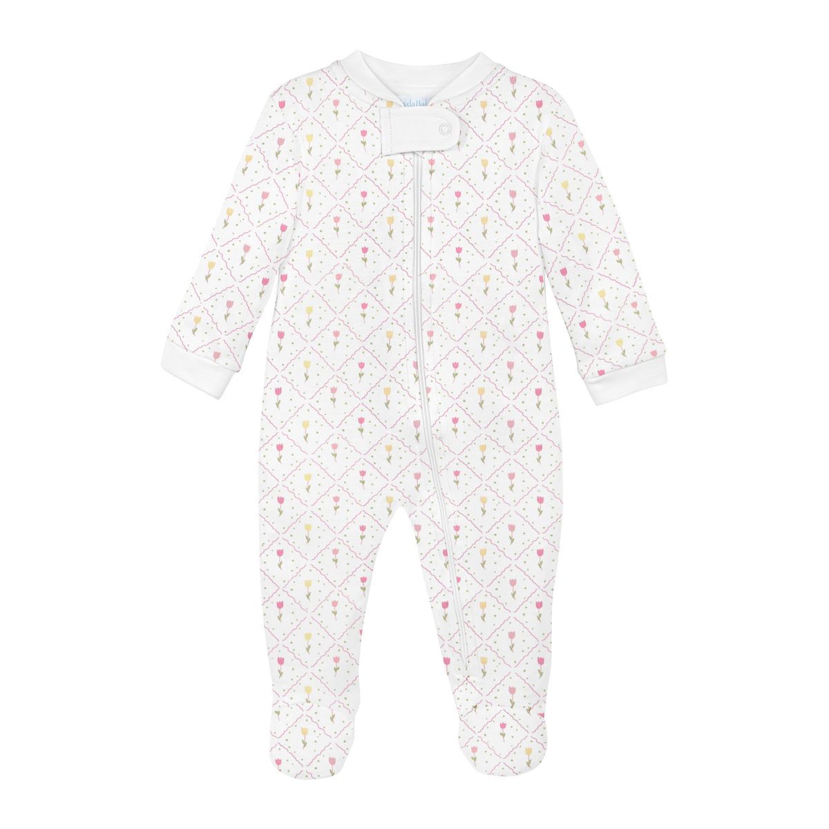 Tulip Garden Print Footie