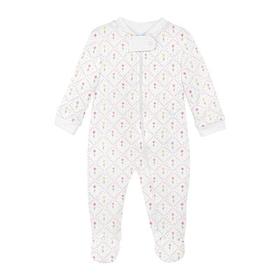 Tulip Garden Print Footie