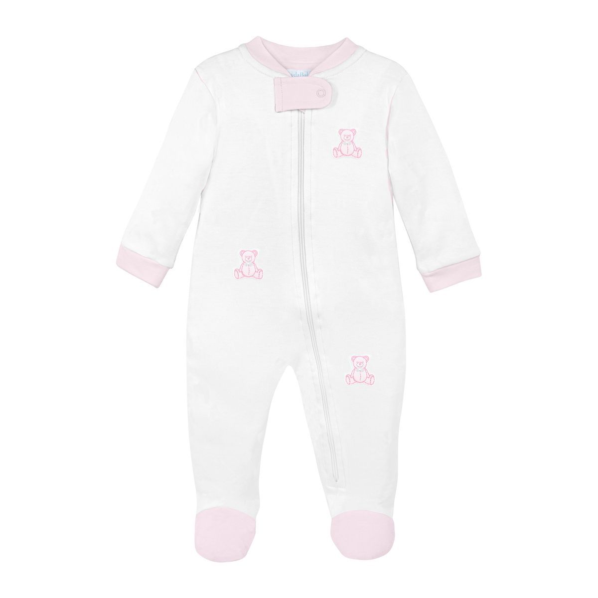 Bear Patch Footie, Pink