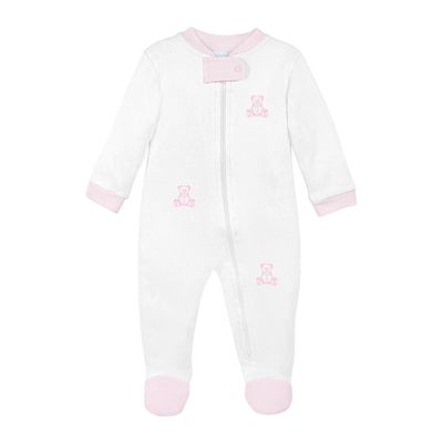 Bear Patch Footie, Pink
