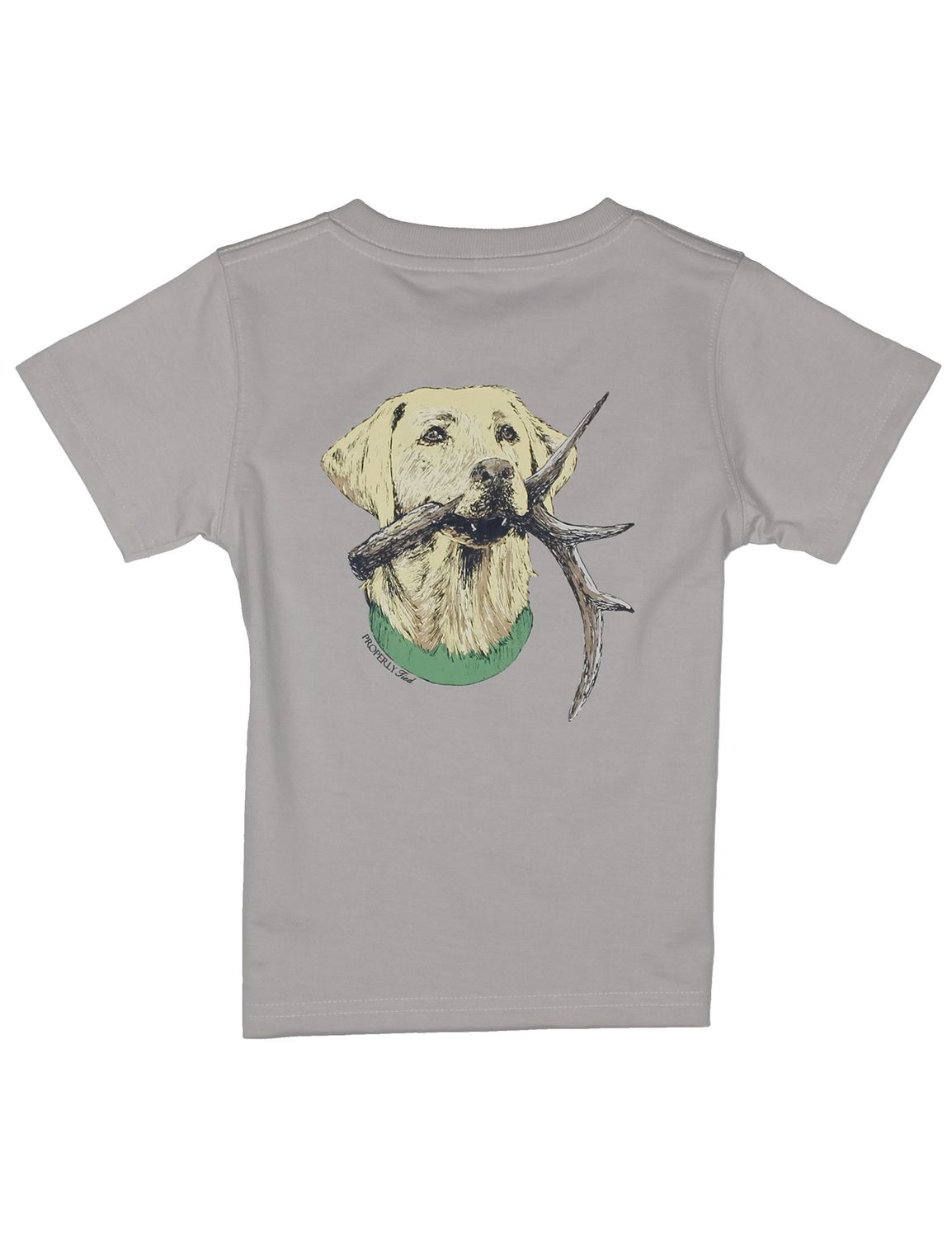 Boys Antler Lab SS Ice Grey, Size: 2T