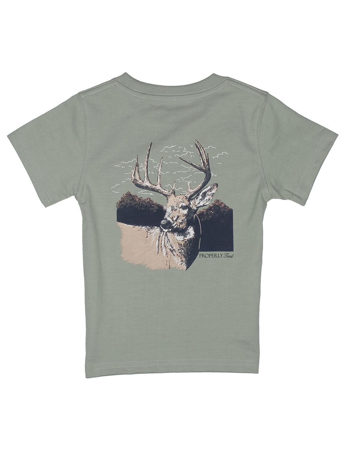 Boys Buck SS Sage, Size: 2T