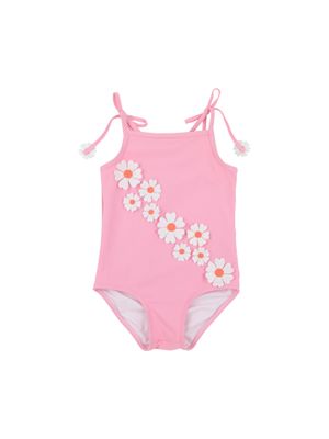St. Lucia Swimsuit - Hamptons Hot Pink Flowers