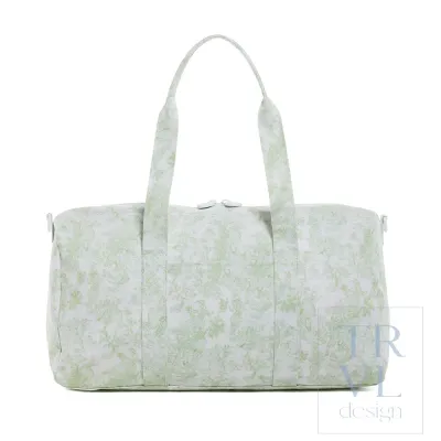 Weekender Duffel - Green Bunny Toile