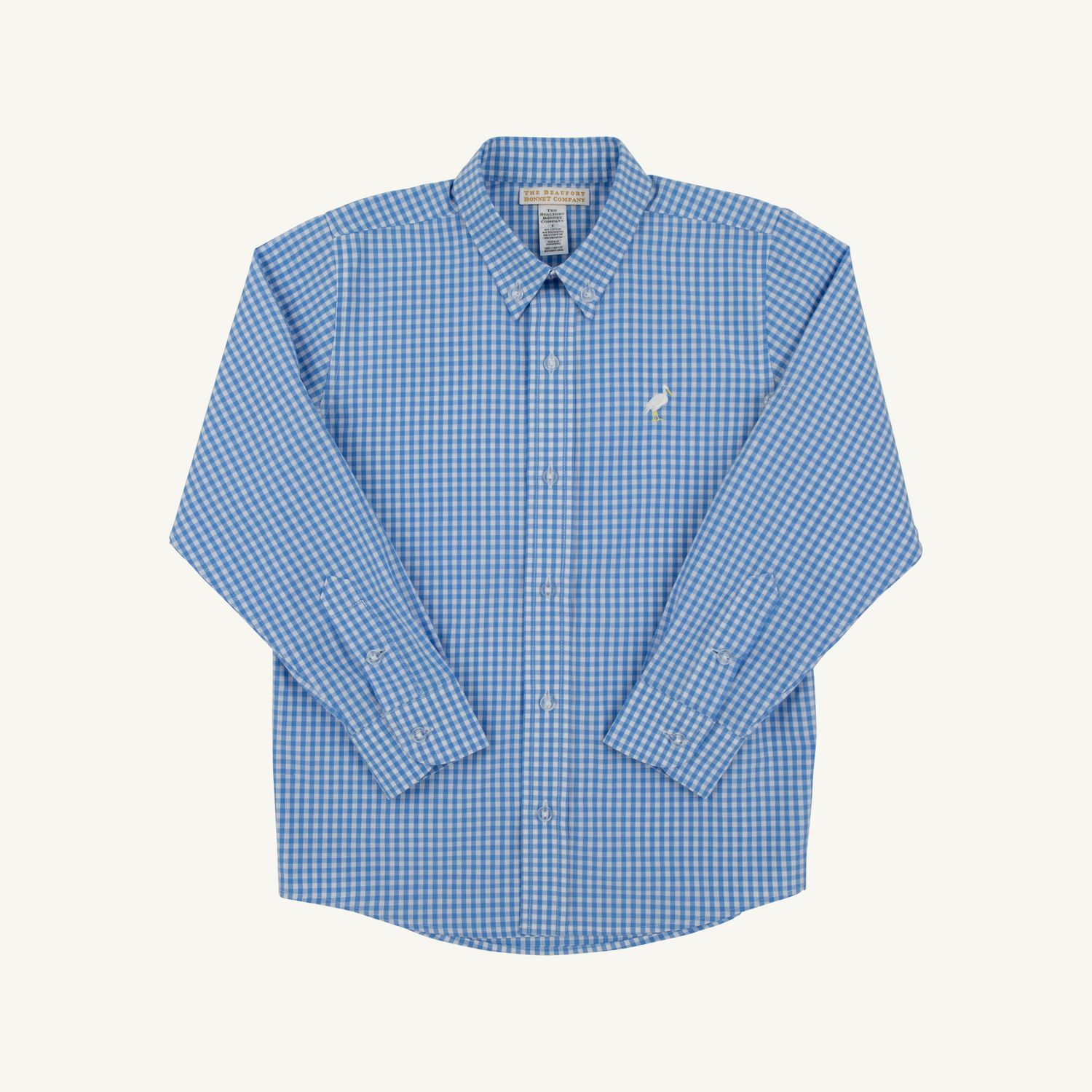 Dean's List Dress Shirt - Rolled Sleeves, Sunrisie Blvd Blue Mini Gingham