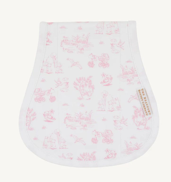 Oopsie Daisy Burp Cloth Sir Proper's Sweet Arrival Pink