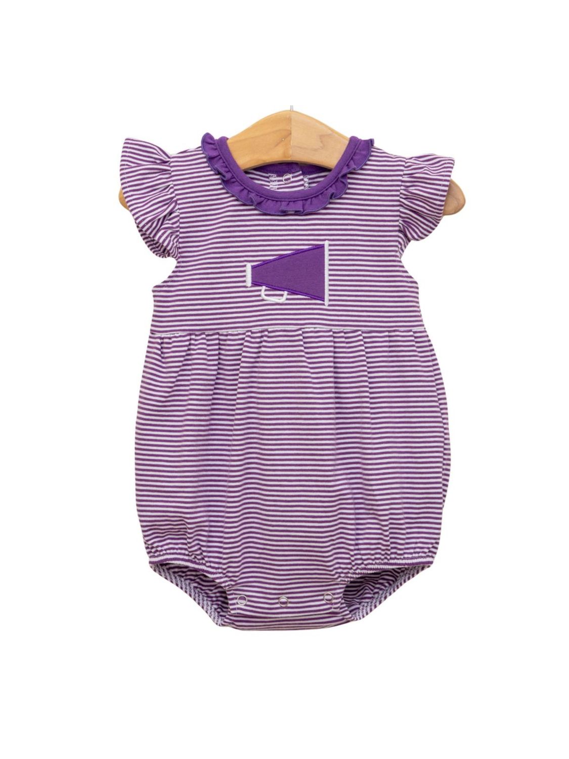 Purple Stripe Megaphone Bubble