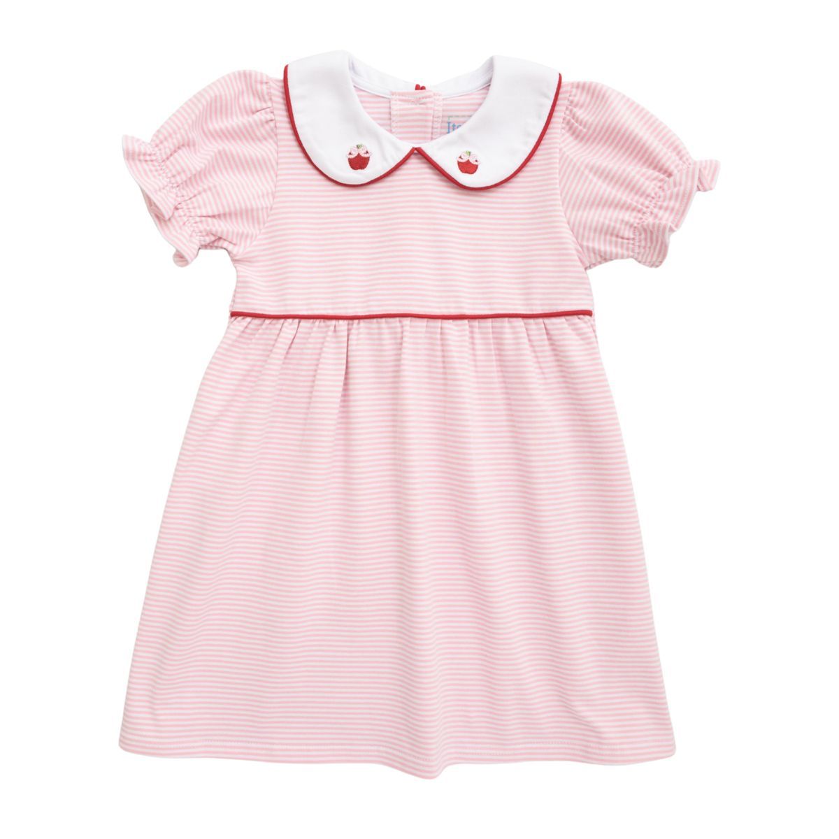 Apple Dress, Pink Stripe 