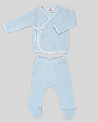 Milen Kimono Set - Special Knit Blue