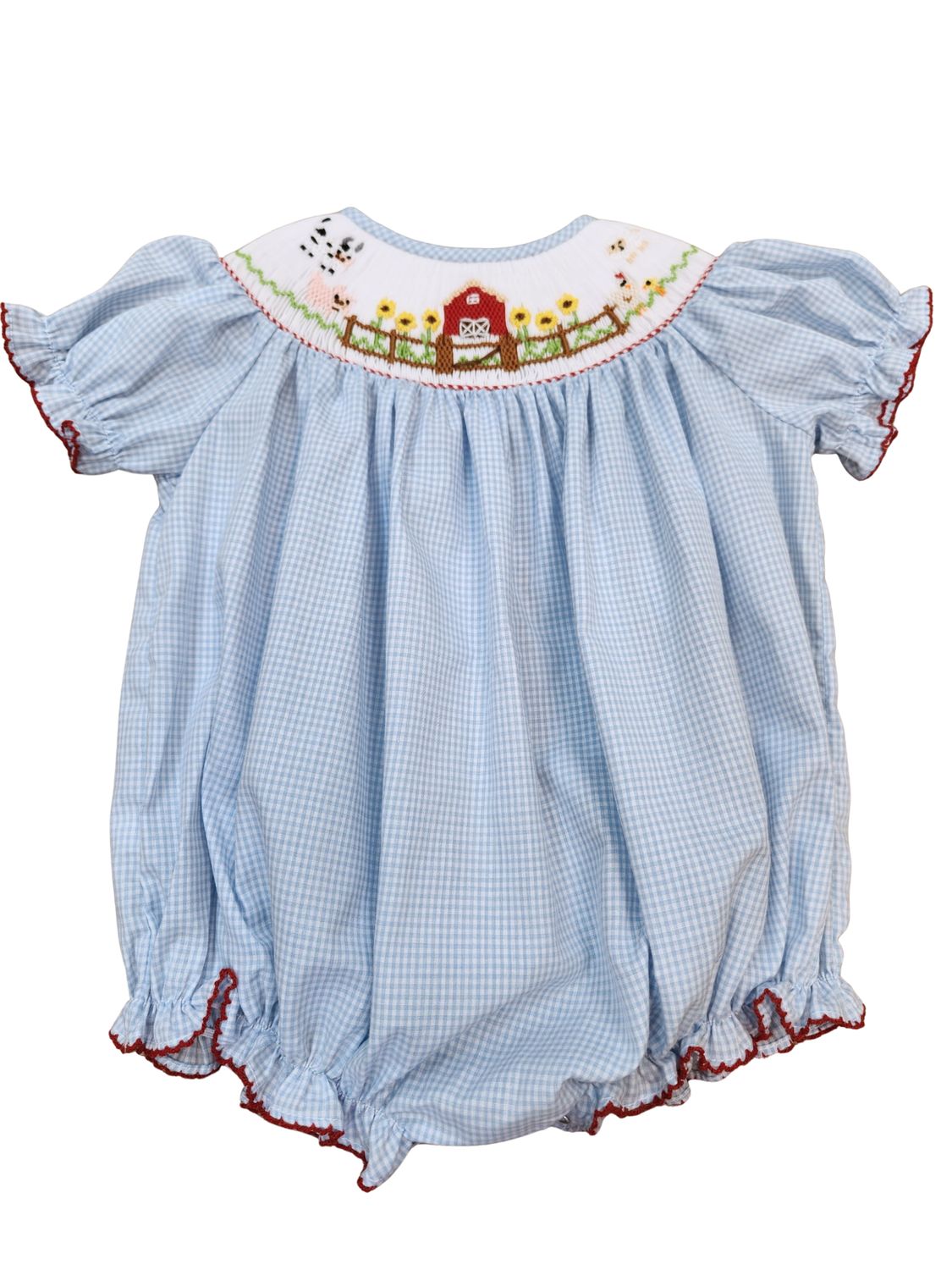 Farm Smocked Bishop Bubble