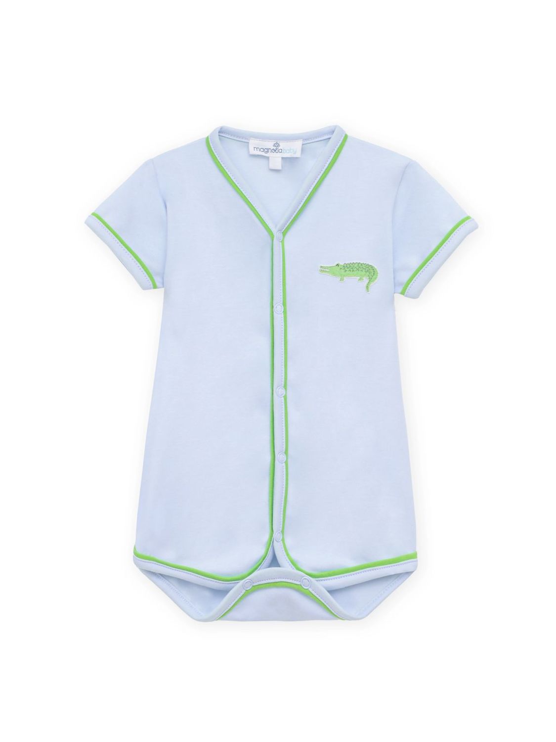 Bayou Baby Bodysuit, Light Blue