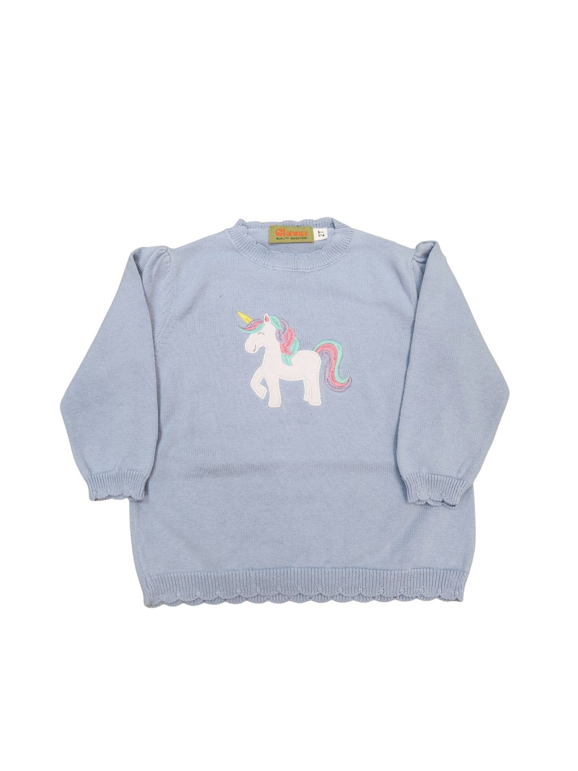 Light Blue Sweater, Unicorn