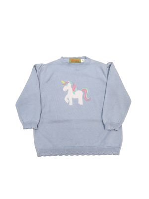 Light Blue Sweater, Unicorn