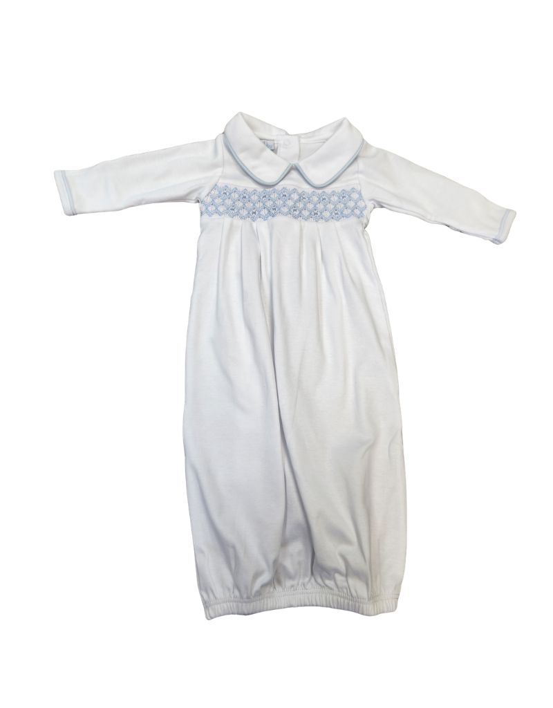 Charlie Smocked Pleated Gown