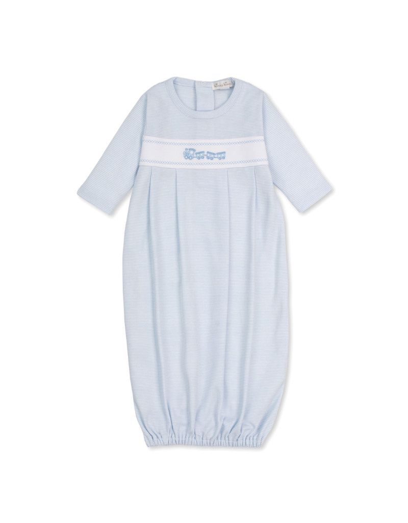 Classic Treasures Train Sack, Lt Blue Stripe