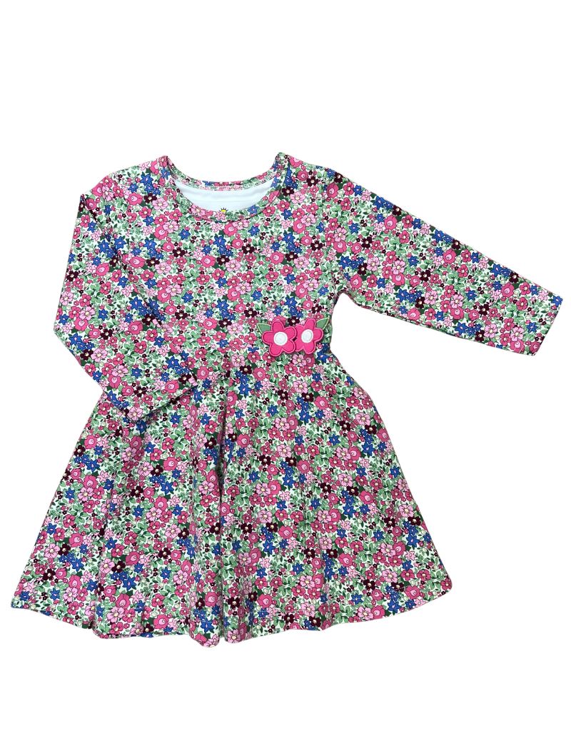 Floral Knit Dress with Flowers