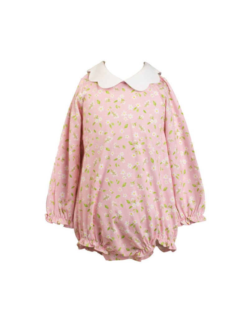 Pink Petal LS Pima Girl Bubble