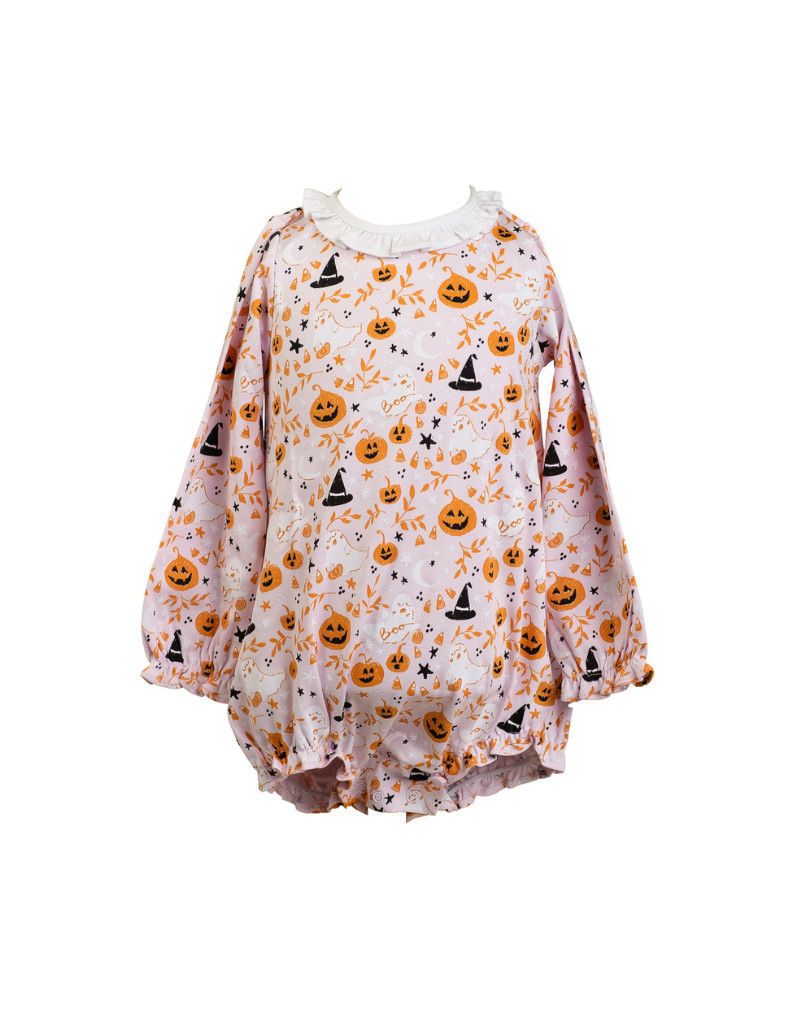 Pink Casper LS Pima Girl Bubble