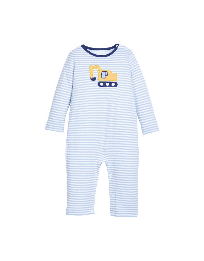 Applique Romper-Excavator