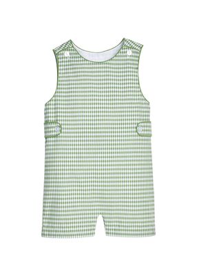 Button Tab John John-Watercress Gingham