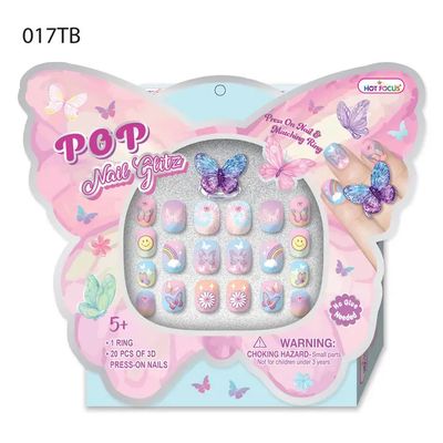 Pop Nail Glitz-Tie Dye Butterfly
