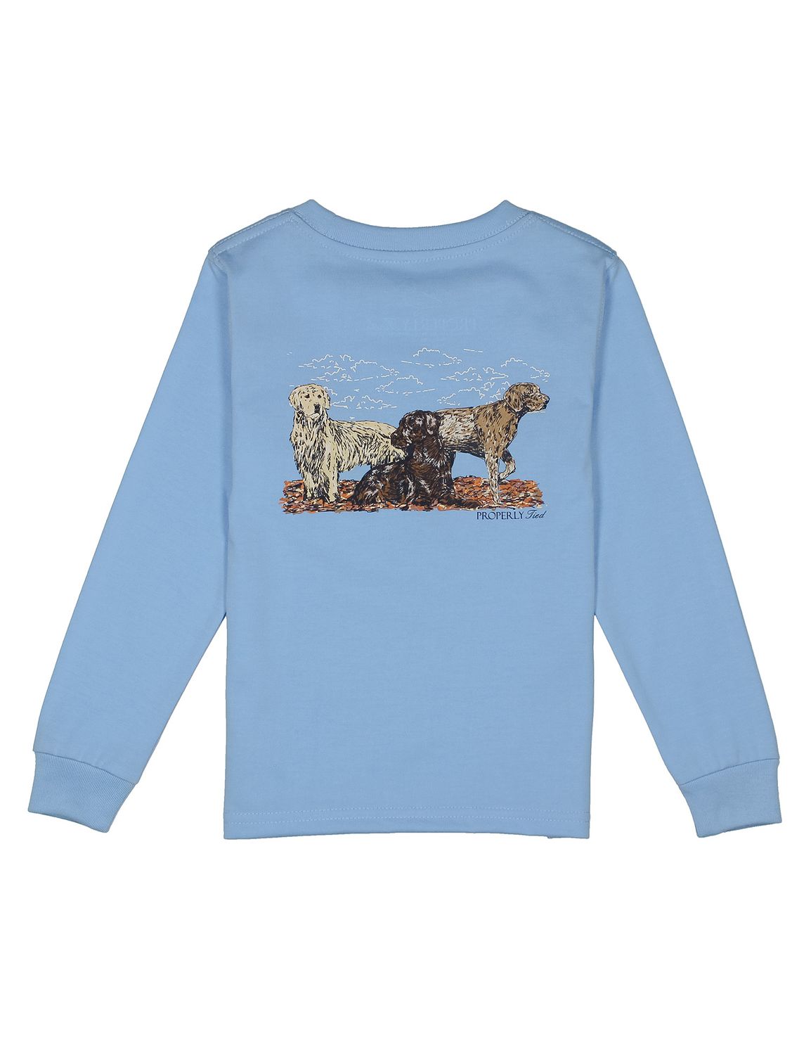 Hunting Dogs LS Light Blue, Size: 2T