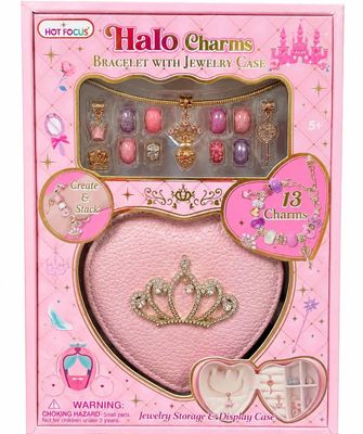 Halo Charms Bracelet &amp; Jewelry Case-Princess