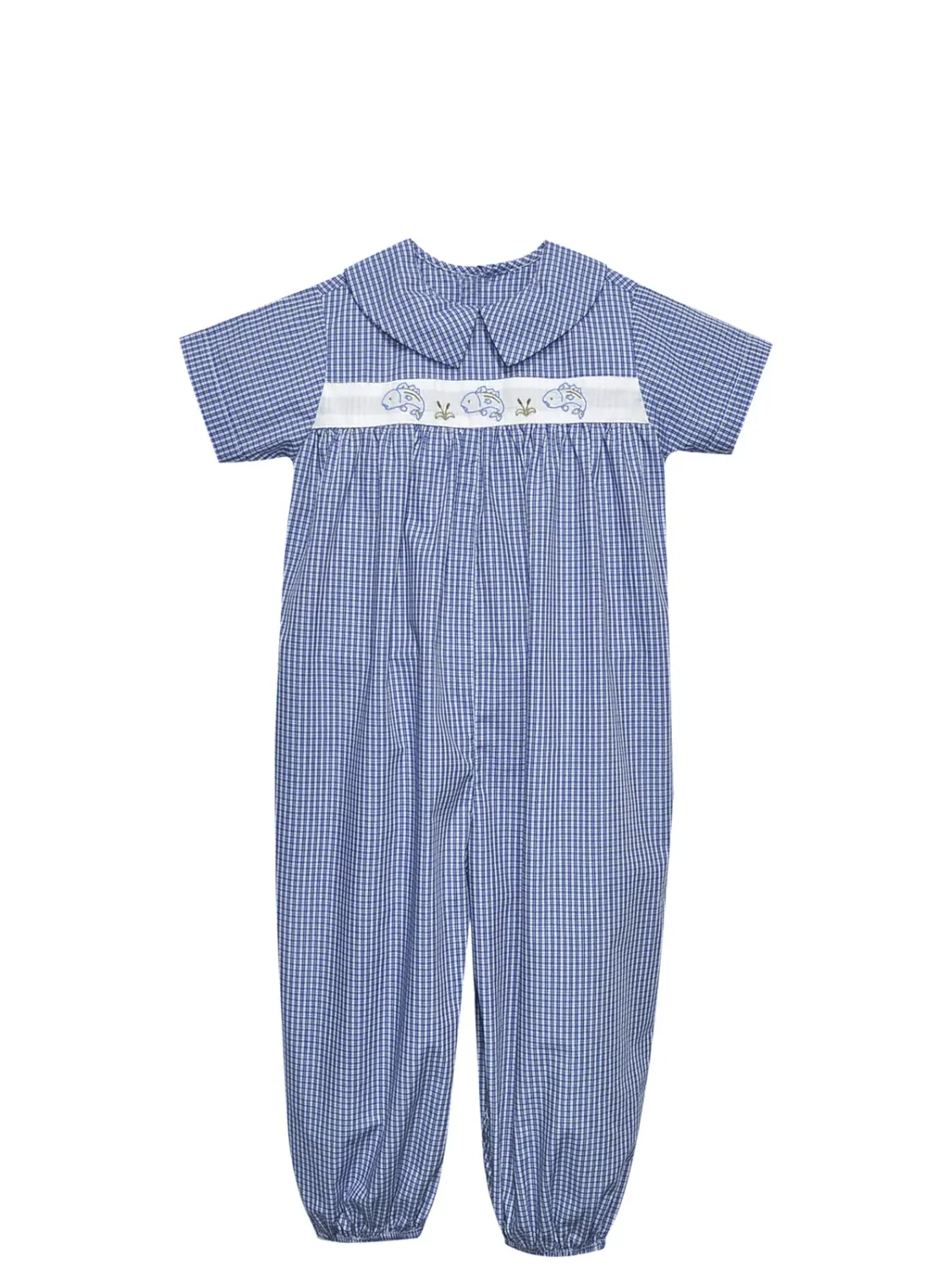 Royal Blue Tate Long Romper, Flying Bass