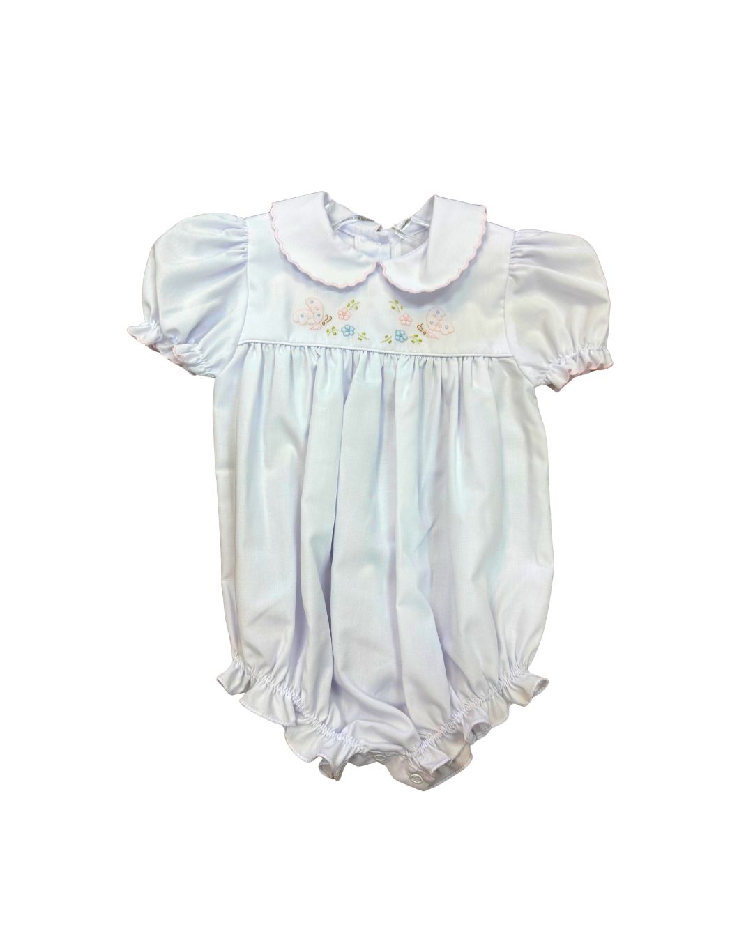  White w/ Pink Bubble, Butterfly