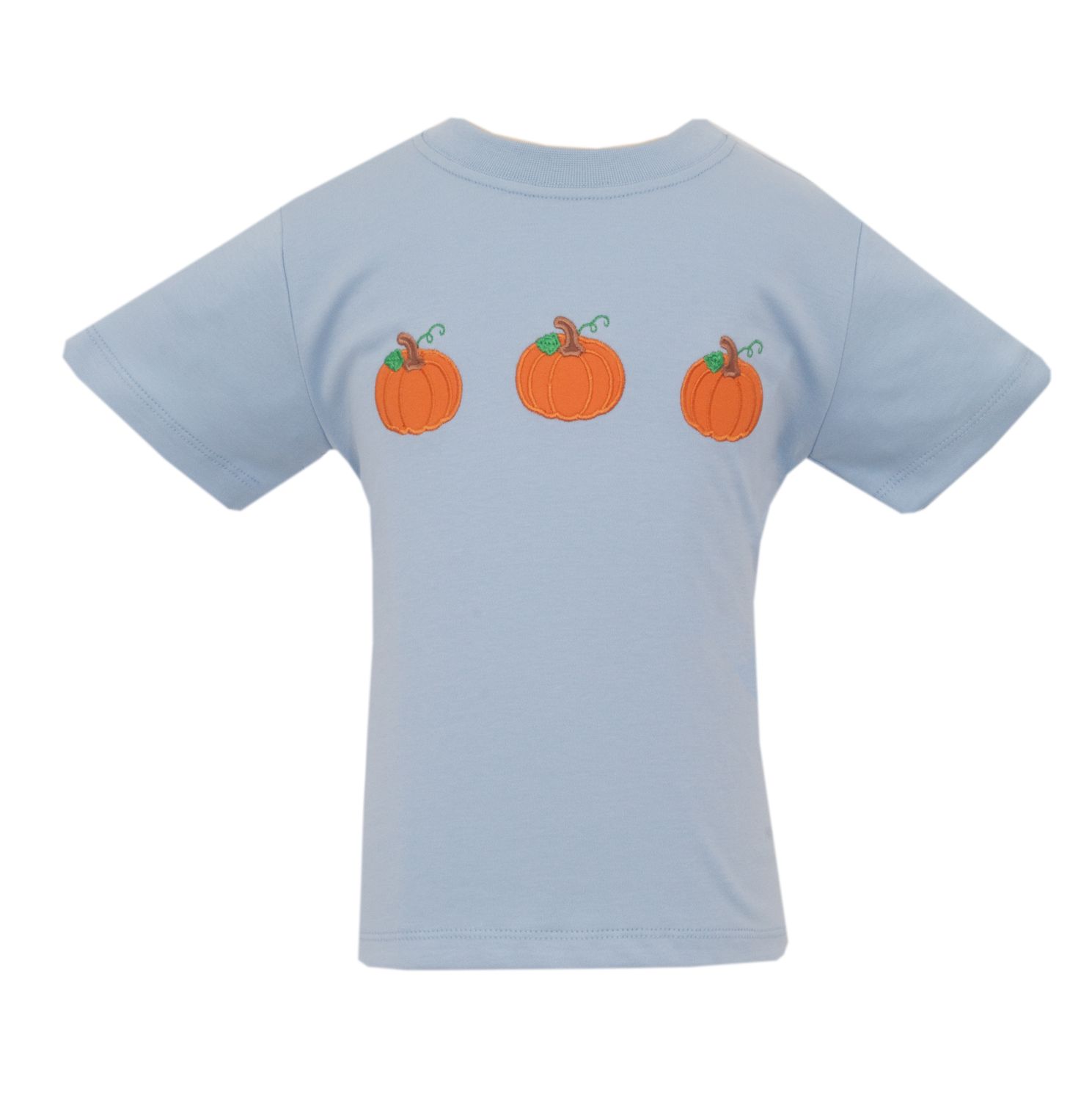 Blue SS Tee , Pumpkin