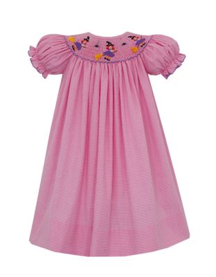 Pink Gingham Witch  Bishop Dress