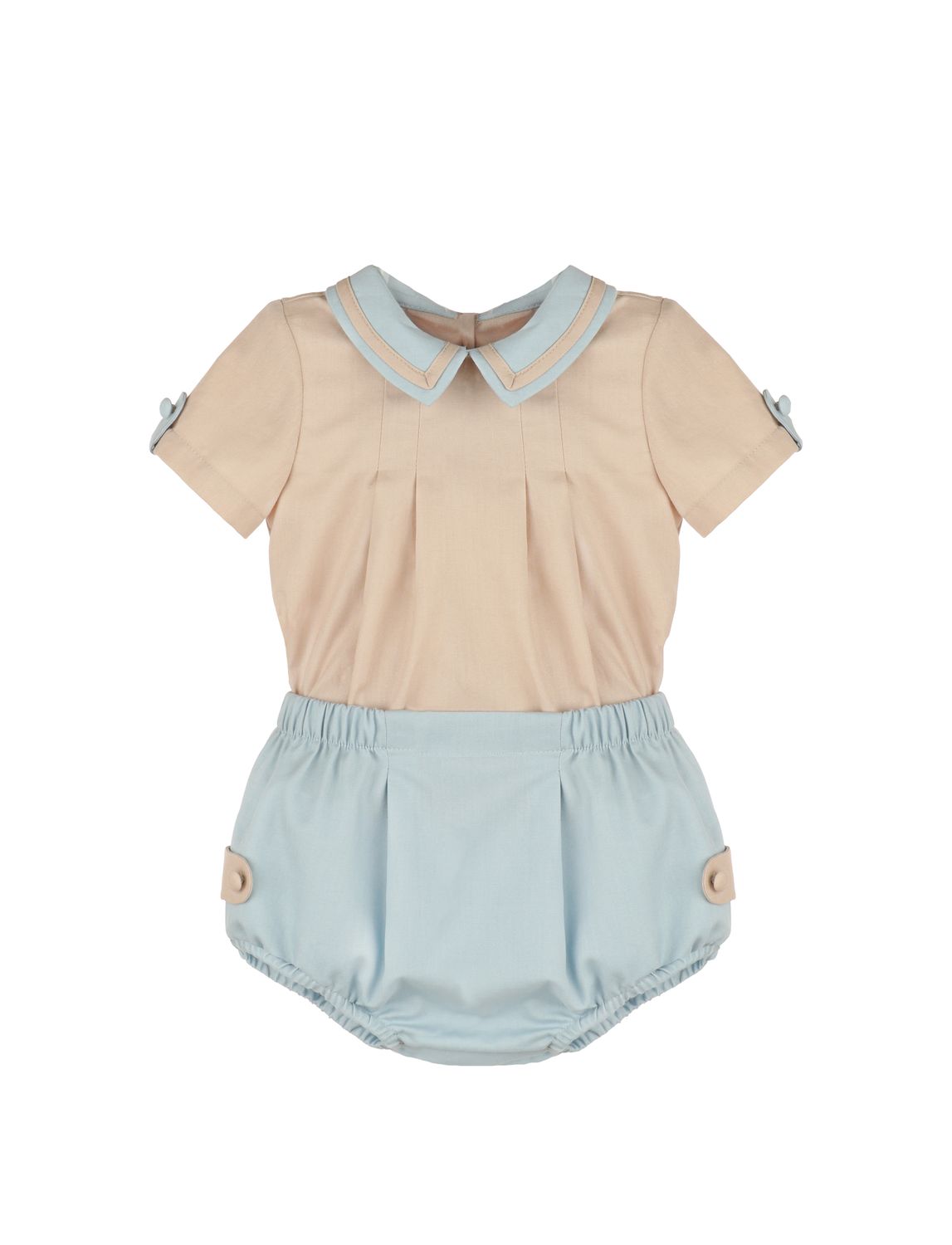 Oatmeal/ Chambray Boy Set