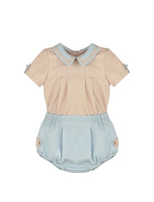 Oatmeal/ Chambray Boy Set