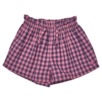 Theodore Short - Pink Blue Check