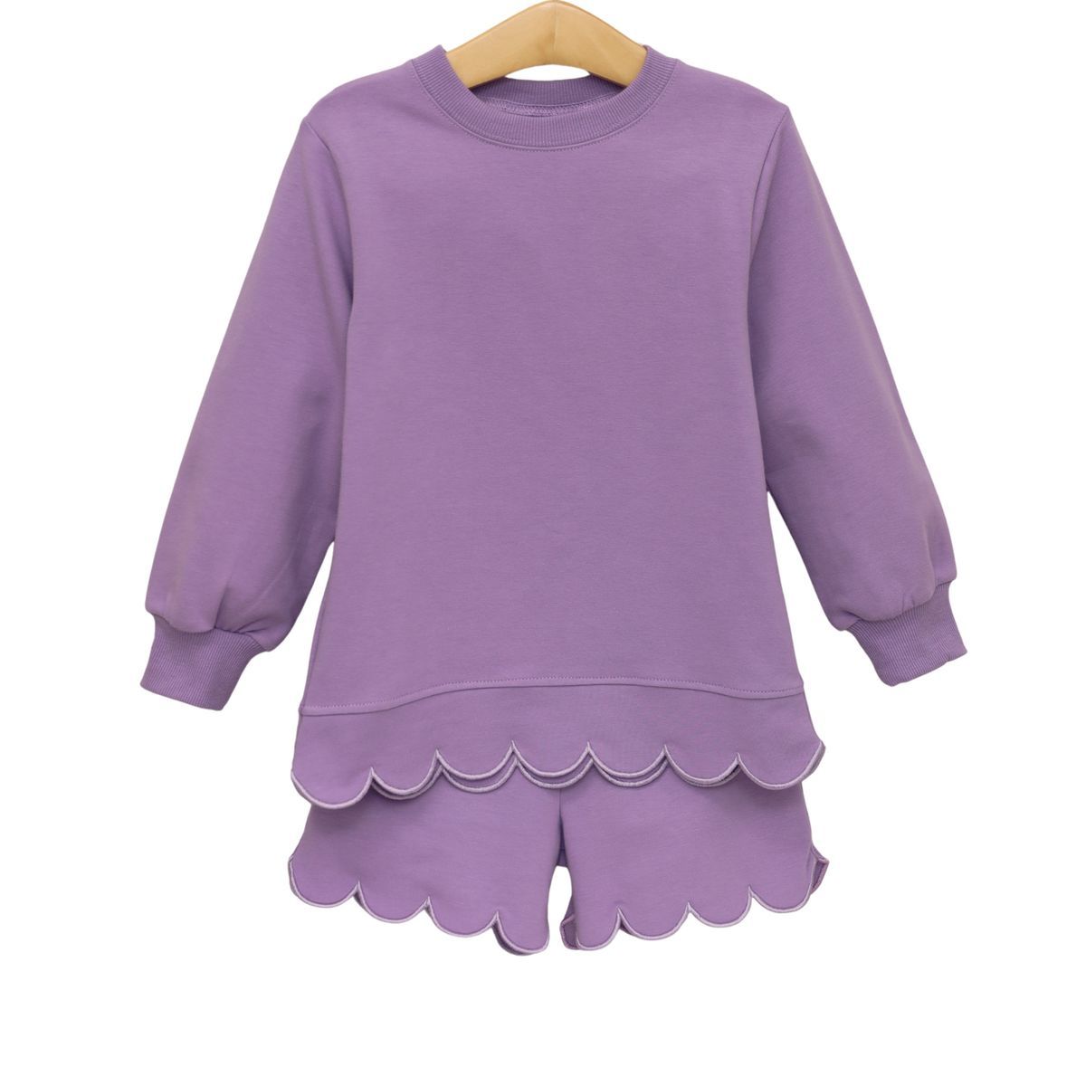 Sophia Scalloped Set, Lavender
