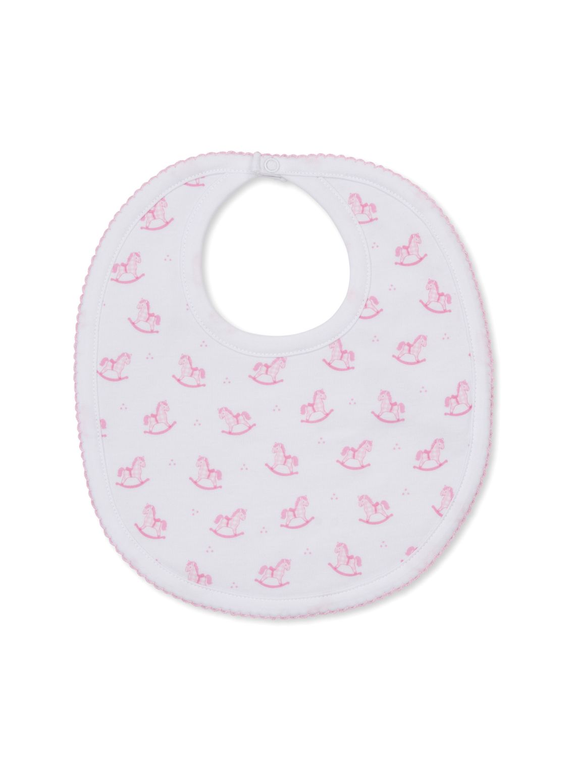 Gingham Rockers PRT Bib, Pink