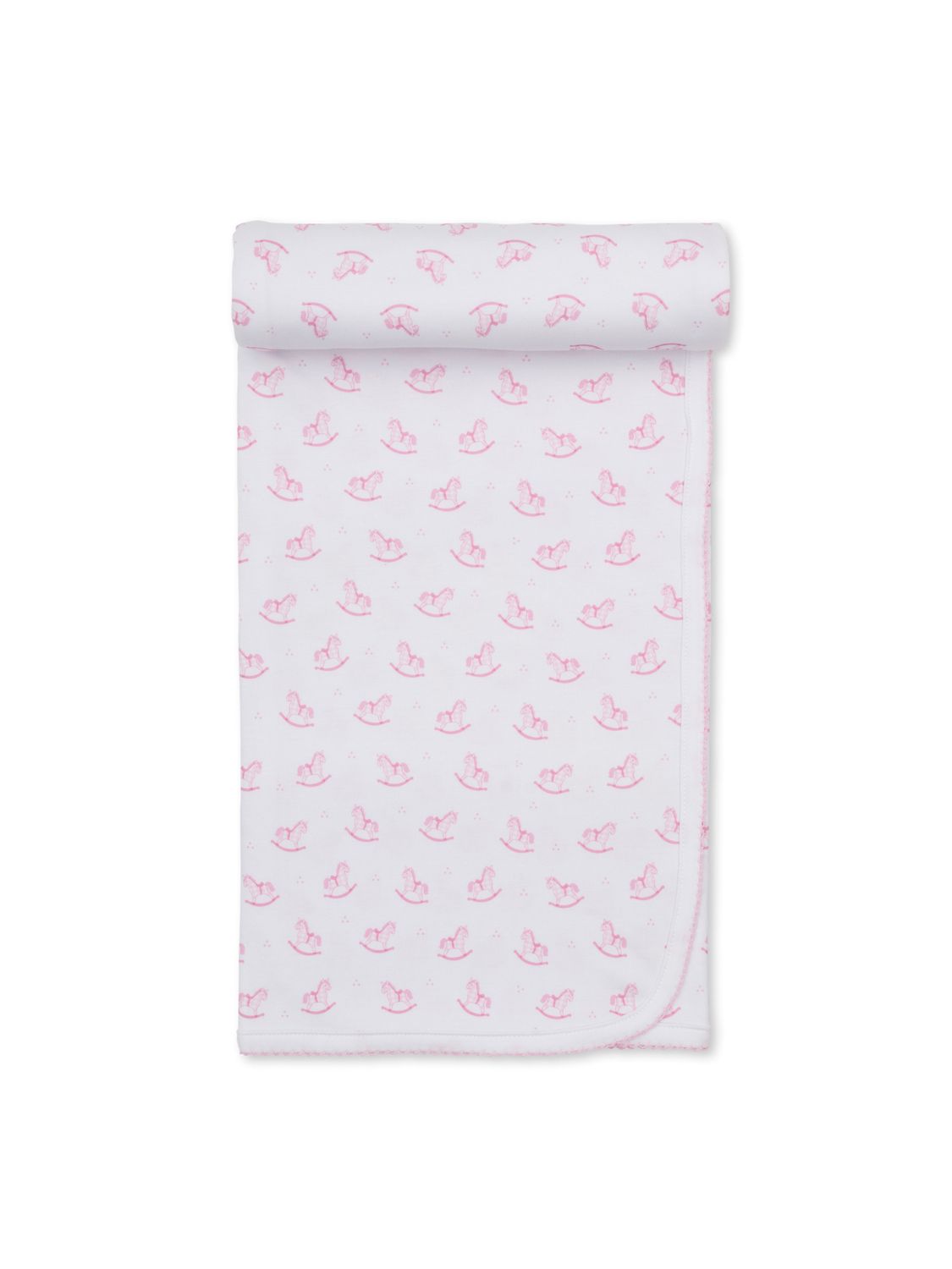 Gingham Rockers PRT Blanket, Pink