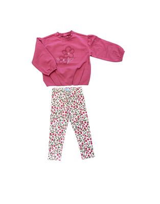 Pullover Legging Set, Pink Floral