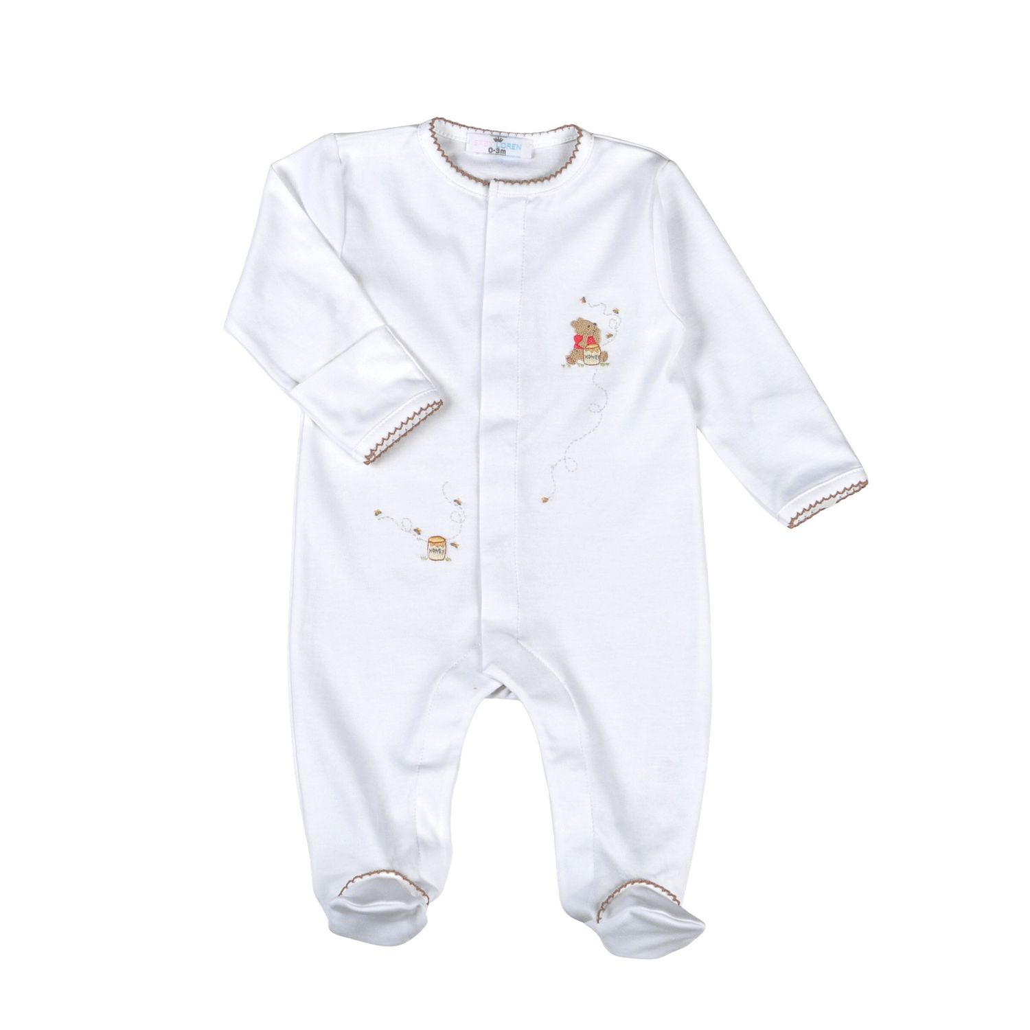 Honey Bear Pima Footie