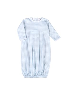 Blue Samuel Houndstooth Conv Gown