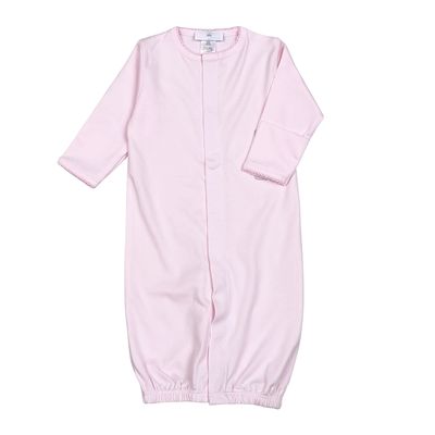 Pink Conv Gown Pink Picot Trim