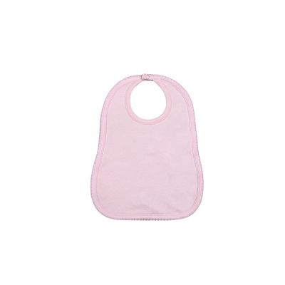 Pink Bib Pink Picot Trim