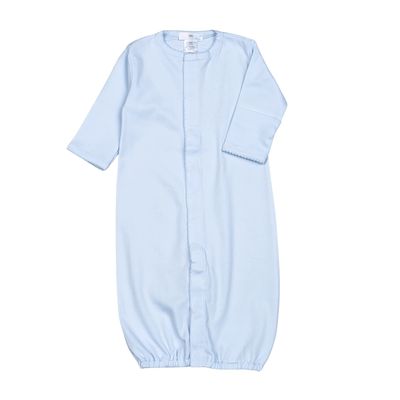 Blue Conv Gown Blue Picot Trim