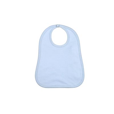 Blue Bib Blue Picot Trim