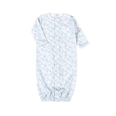 Baby Safari Pima Conv Gown, Blue