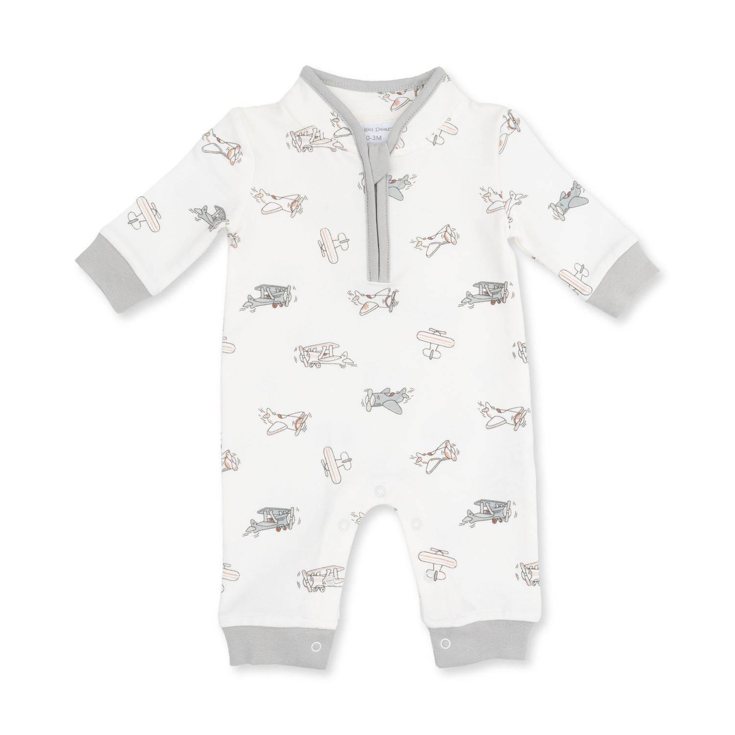 Vintage Airplane Pilots - Zip Neck Romper