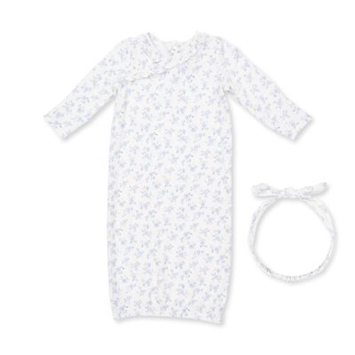 Rose Briar - Kimono Gown and Knot Headband 0-3m