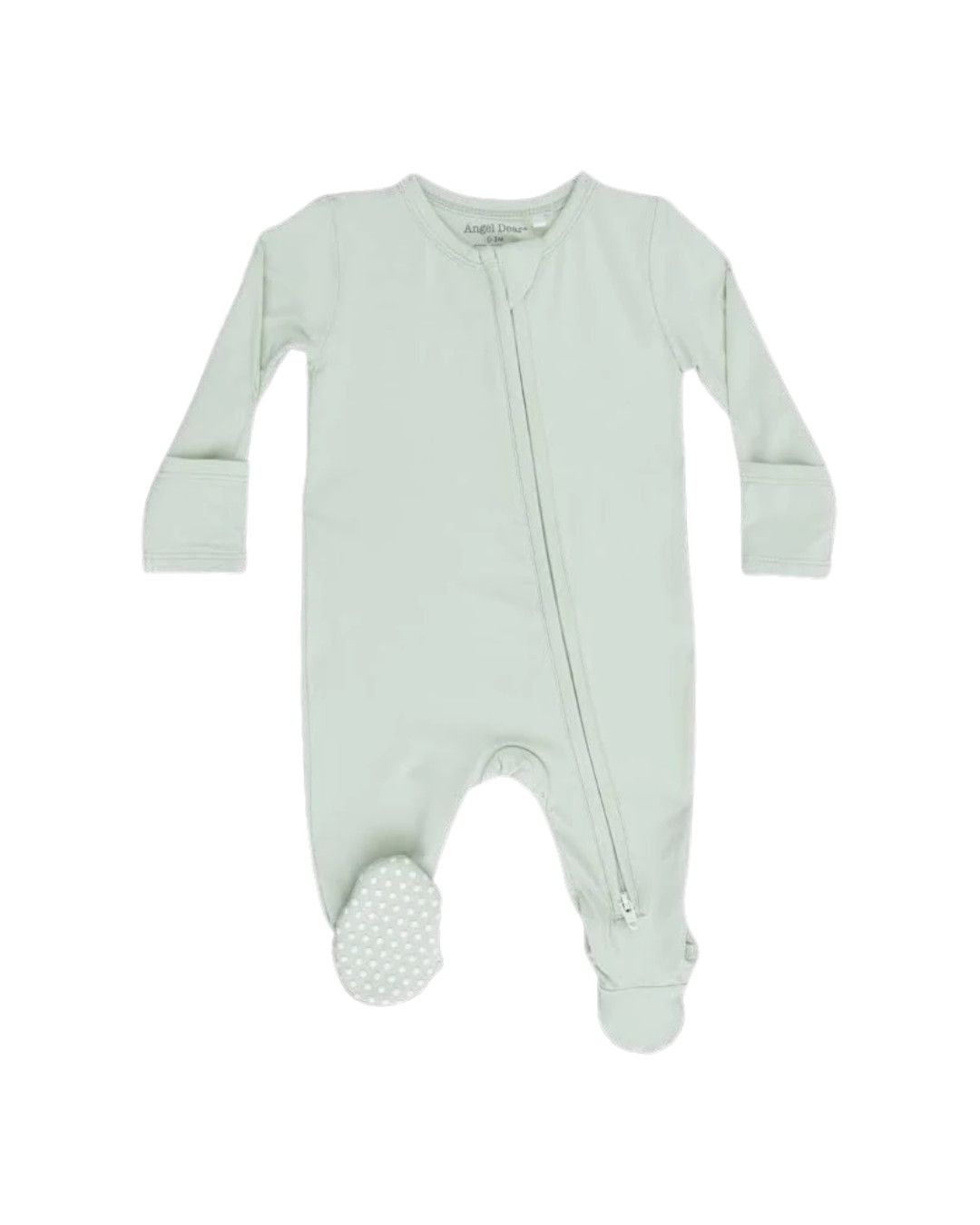 Solid Milky Green - 2 Way Zipper Footie