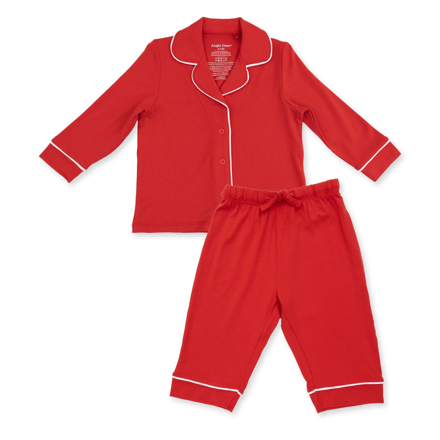 Ribbon Red - Kids Long Sleeve Coat Style with Pant