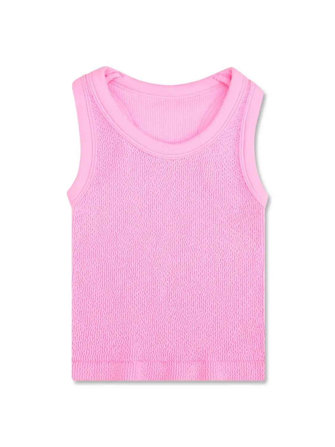 Rose Smocked Racerback Tank Top